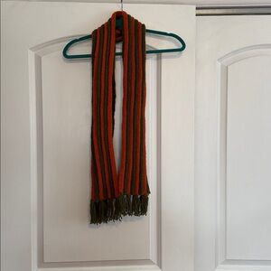 Striped Scarf with Fringe